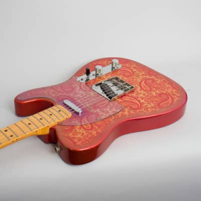 Fender  Telecaster Paisley Solid Body Electric Guitar (1968), ser. #250279, original black tolex hard shell case. image 7