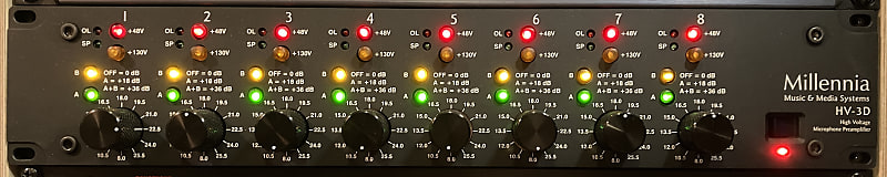 Millennia Media HV-3D 8-Channel Mic Preamp | Reverb