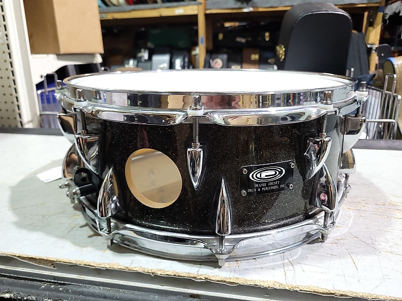 OCDP Orange County Drums & Percussion Black Sparkle Snare 14
