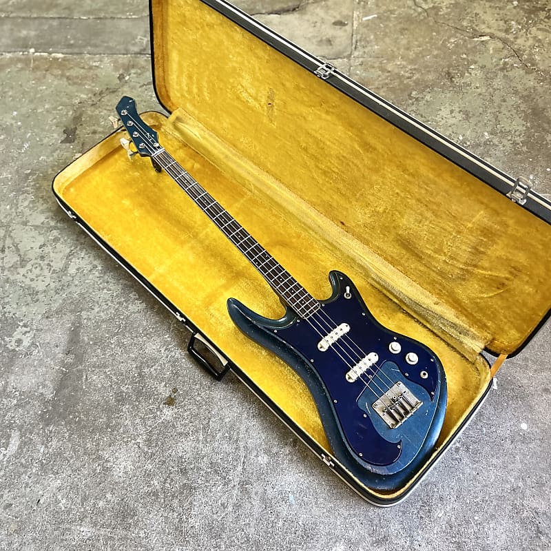 Guyatone EB-9 Sharp 5 Bass guitar c 1969 - Blue original vintage MIJ Japan