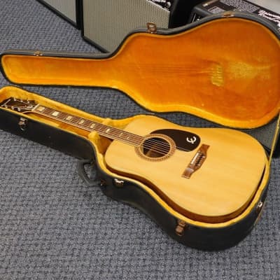 Vintage 1975 Epiphone FT-150 Dreadnought Acoustic Guitar w/ Case! Made In Japan! VERY NICE!!! image 1