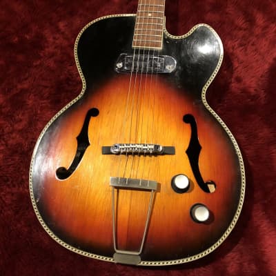 c.1960s Silver Mellow Tone/Kasuga Gakki MIJ Vintage Hollow