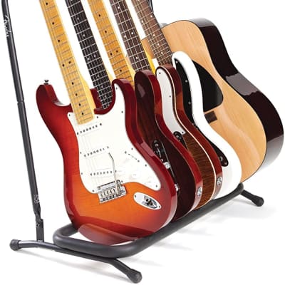 Fender® Wood hanging Double Guitar Display stand in Black #0991823206