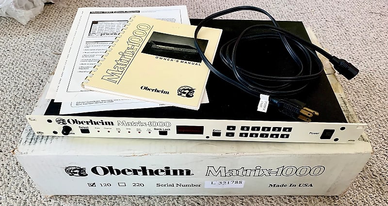 Oberheim Matrix 1000 1987-1994 Cream image 1