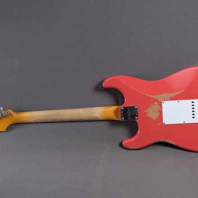 Fender Custom Shop Stratocaster 1962 HSS Heavy Relic Fiesta Red Bild 11