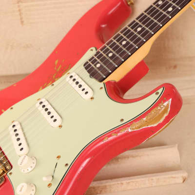 Fender Custom Shop 1959 Stratocaster Relic Fiesta Red with Matching Headstock image 9