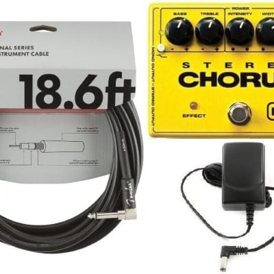 MXR M-134 Stereo Chorus Guitar Effects Pedal M134 Rate & Width Knobs Mono Or Stereo ( FENDER 18FT ) image 1