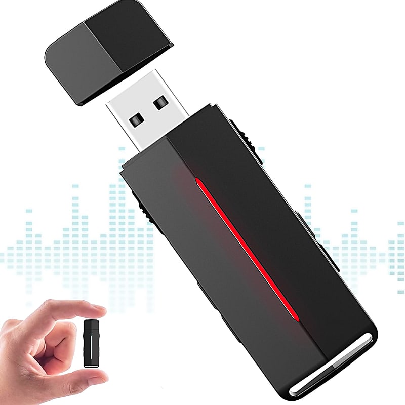 Digital Voice Recorder, 64Gb Mini Small Recording Device With Reverb