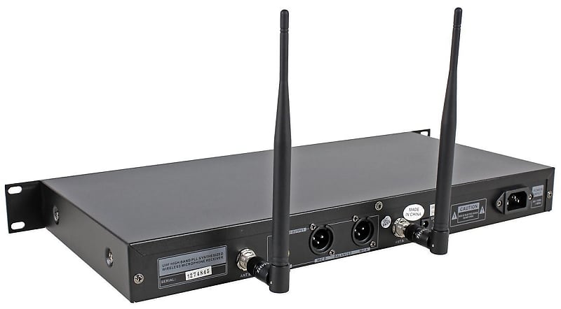 Technical Pro WM1201 Professional 2 Channel UHF Dual Wireless Microphone System