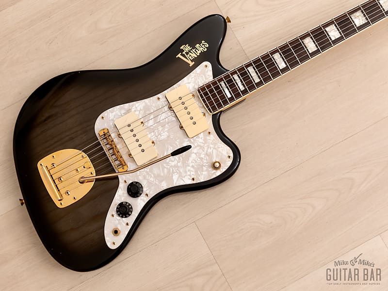 1997 Fender Jazzmaster Ventures Signature JM-165VR Midnight Black, 100% Original w/ USA Pickup & Case, Japan MIJ image 1