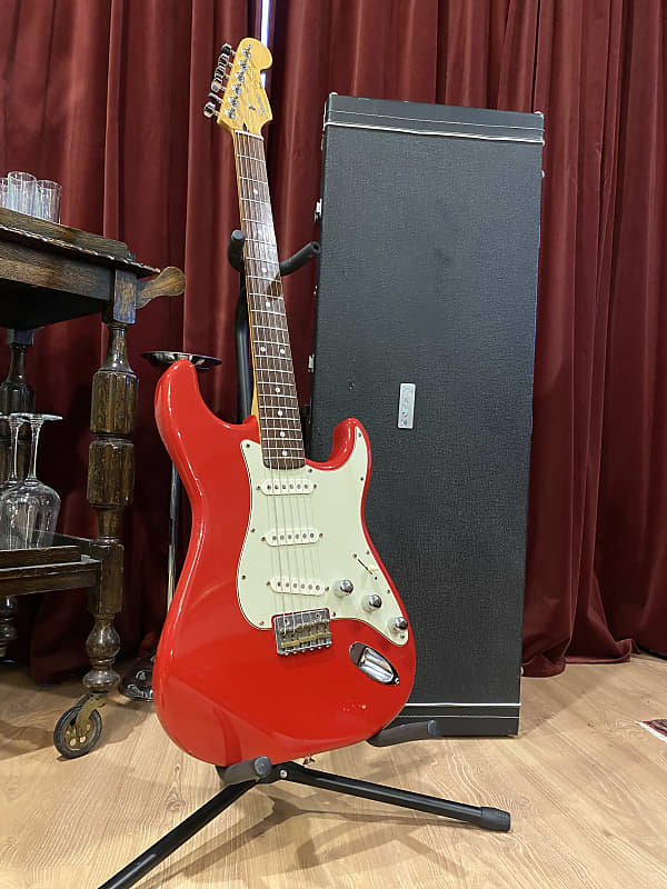 1994 Japan Fender Squier Stratocaster Dakota Red | Reverb