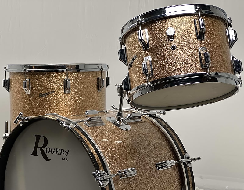 Rogers 20/12/16" 60's Cleveland-Era Holiday "Headliner" Drum Set - Champagne Sparkle image 1