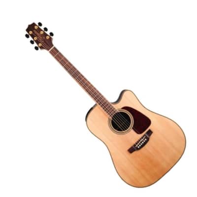 Takamine GD93CE-NAT Dreadnought Cutaway 6-String Right-Handed Acoustic-Electric Guitar with Solid Spruce Top, Mahogany Neck, and Slim Mahogany Neck (Natural) image 4