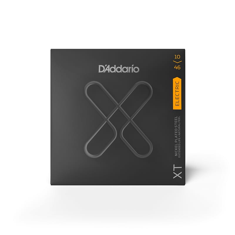 D'Addario XTE1046 XT Nickel-Plated Steel Electric Guitar Strings, Regular Light