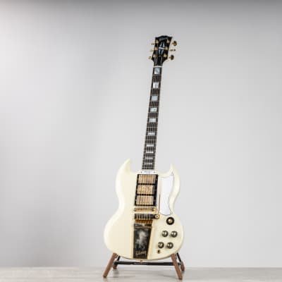 Gibson 1963 Les Paul SG Custom Reissue with Maestro Vibrola, Classic white | Demo image 2