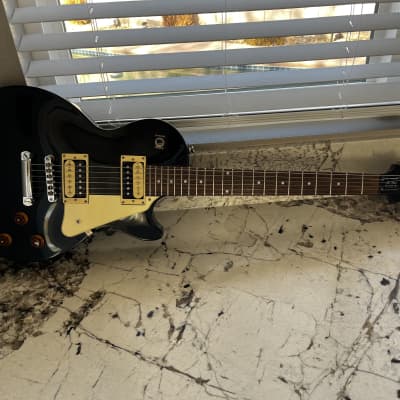 Epiphone Les Paul Custom Pro Electric Guitar Black Ebony w Hard Shell Case image 1