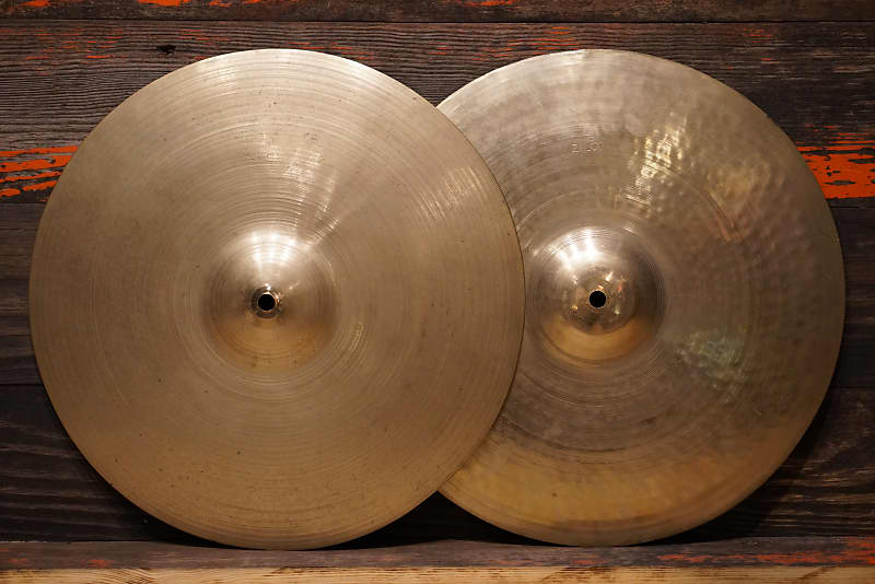 Zilco 14" 1940s HiHat Cymbals 606/686g Reverb