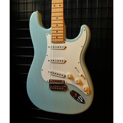 Suhr Guitars JE-Line Classic S Ash SSS (Trans Daphne Blue/Maple) SN.72669 [USED] [Weight3.66kg] for sale
