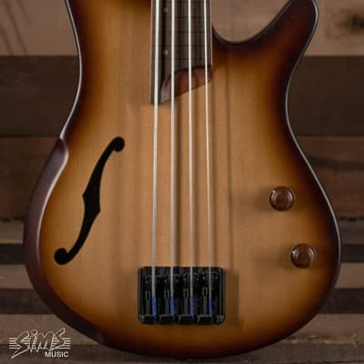 Ibanez SRH500F Fretless Acoustic-Electric Bass Guitar Flat Natural Browned Burst for sale