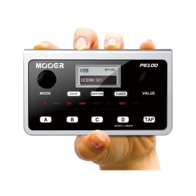MOOER PE100 Multi-effects Processor Guitar Effect Pedal 39 Types Effects Guitar Pedal 40 Drum Patter image 6