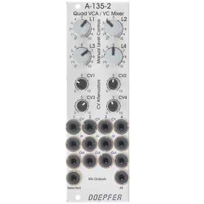 Doepfer a-135-2: Quad VCA / Voltage Controller Mixer image 1