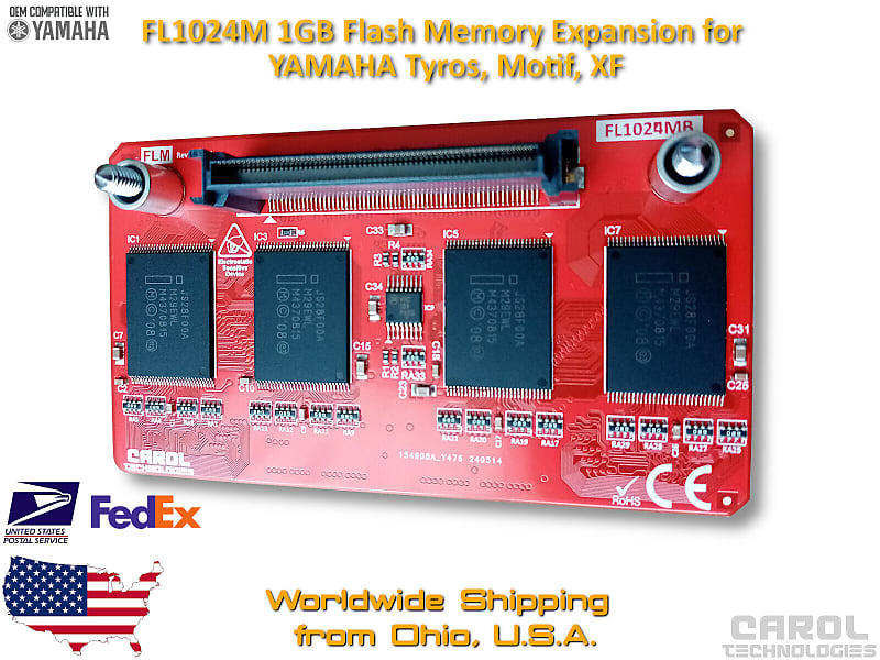 FL1024M 1GB Flash Memory Expansion Module for YAMAHA Motif XF