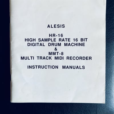 Alesis HR-16 Drum Machine & MMT-8 - Manual