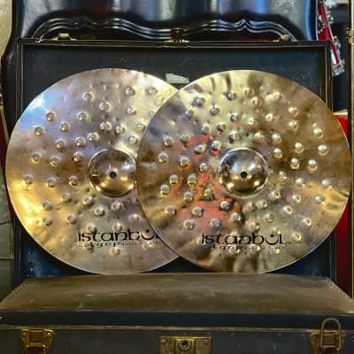 NEW Istanbul Agop 15" Xist Dry Dark Brilliant Hi-Hat Cymbals - 774/1038g image 2
