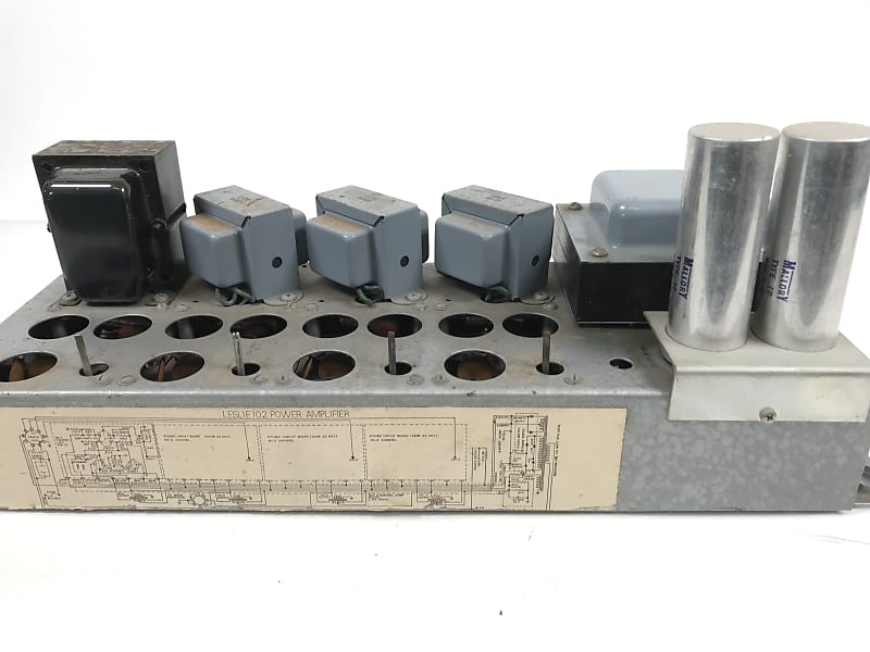 Leslie 102 7189 tube power amplifier for Leslie Cabinet  			