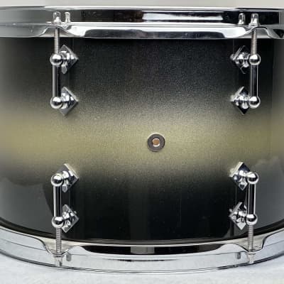 Craviotto 22/13/16/6.5x14" VIDEO Signed 2013 Solid Maple Shell Drum Set - Black/Gold Duco Sparkle Lacquer image 17