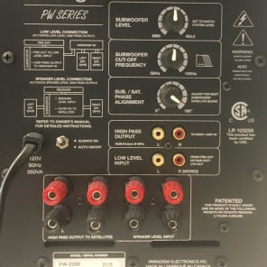 Paradigm pw deals series subwoofer
