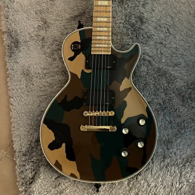 Edwards LP135 Zakk Wylde Camo style | Reverb