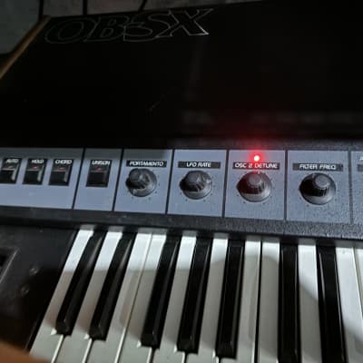 Oberheim OB-SX 49-Key 6-Voice Synthesizer 1980 - Black with Wood Sides image 3