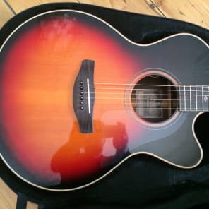Yamaha CPX 1200 Electro Acoustic Guitar + Case CPX1200 VS | Reverb