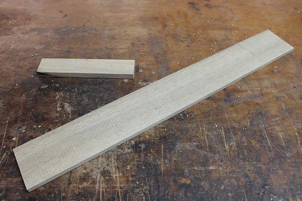 Persimmon fingerboard and bridge blank image 1