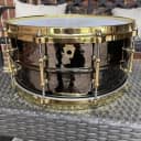 Ludwig LB417KT Hammered Black Beauty 6.5x14" 10-Lug Brass Snare Drum with Tube Lugs 1999 - Present - Black Nickel-Plated