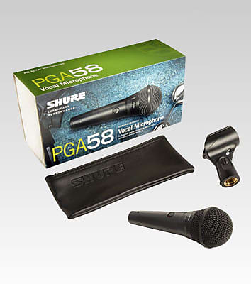 Shure PGA58 Dynamic Vocal Microphone w/ 15' XLR Cable image 1