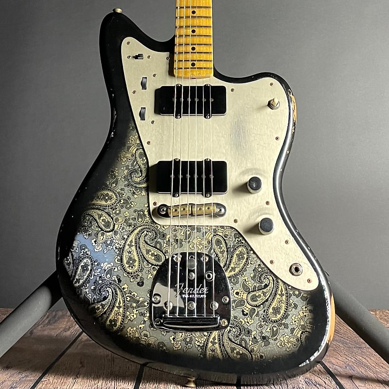 Fender Custom Shop LTD Custom Jazzmaster, Relic- Aged Black Paisley (8lbs 7oz) image 1