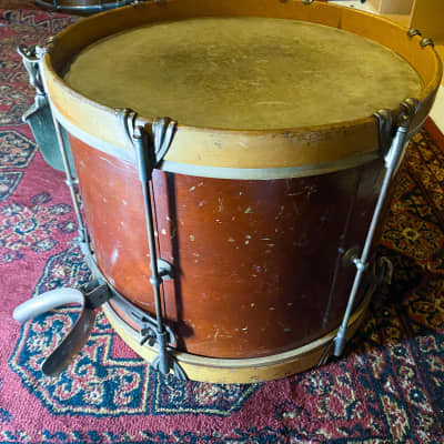 WFL 6-Lug Mahogany 14" Marching Field Snare - Late 50's image 5