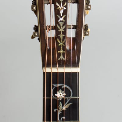 Stahl Artist Special Style 9 Flat Top Acoustic Guitar, made by Larson Brothers,  c. 1925, ser. #31884, black tolex hard shell case. image 5