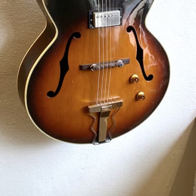 Chaki Full Sized L5 Type Carved Archtop with Duncan Seth Lover MIJ Lawsuit 1970s image 5