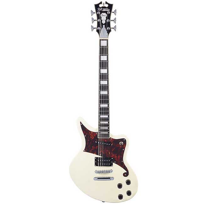 D'Angelico Premier Bedford Solid Body Electric Guitar - Vintage White image 1