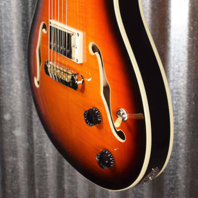 PRS Paul Reed Smith SE Hollowbody II Tricolor Sunburst Guitar & Case #2977 image 6