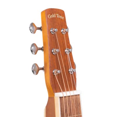 Gold Tone GT-Weissenborn/L Hawaiian-Style Slide 6-String Acoustic Guitar w/Gig Bag For Lefty Players image 9