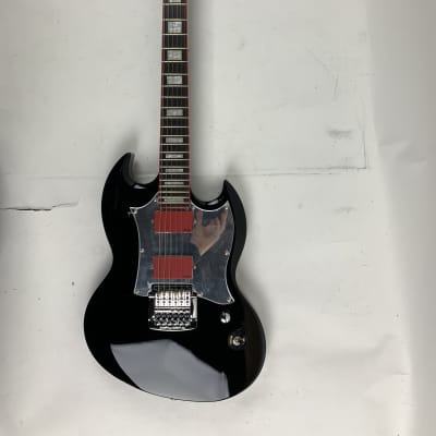 ESP LTD Glenn Tipton GT-600 Black w/ Red BLK Electric Guitar + ESP Viper Case! DAMAGED BUT REPAIRED - Toggle pushed in.  GT600 image 10