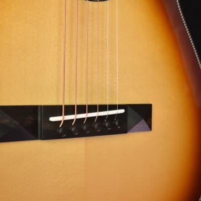 Bedell  Seed to Song Custom Parlor European Spruce, Birdseye Maple Sunburst Guitar image 5