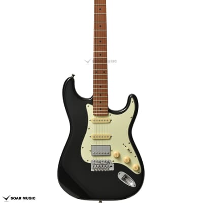Bacchus BST-2-RSM/M BLK Roasted maple neck guitar image 1