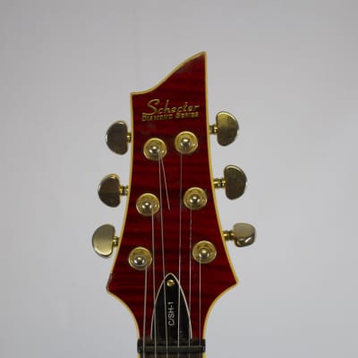 Schecter Diamond Series C/SH-1 Cherry Red Hollow-Body Electric Guitar (Used) WITH CASE image 5