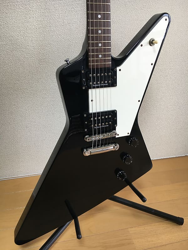 EDWARDS by ESP E-EX-120D BK Explorer type Electric Guitar