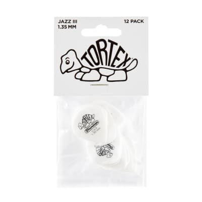 Dunlop 462P1.35 Tortex III 1.35mm Guitar Picks (12-Pack